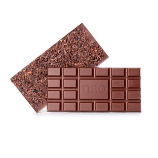 Nao Melkchocolade met cacao nibs tablet bio 80g - 2920